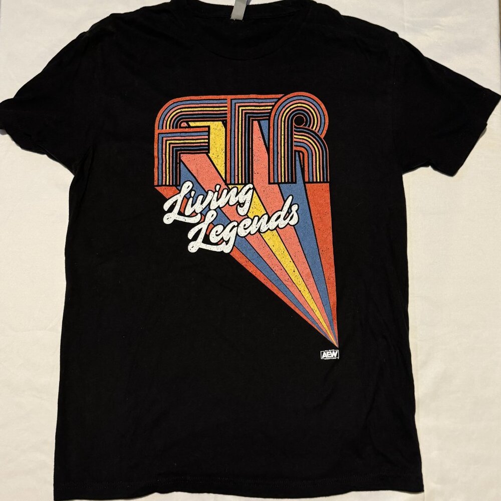 (M) FTR All Elite Wrestling Living Legends black t-shirt